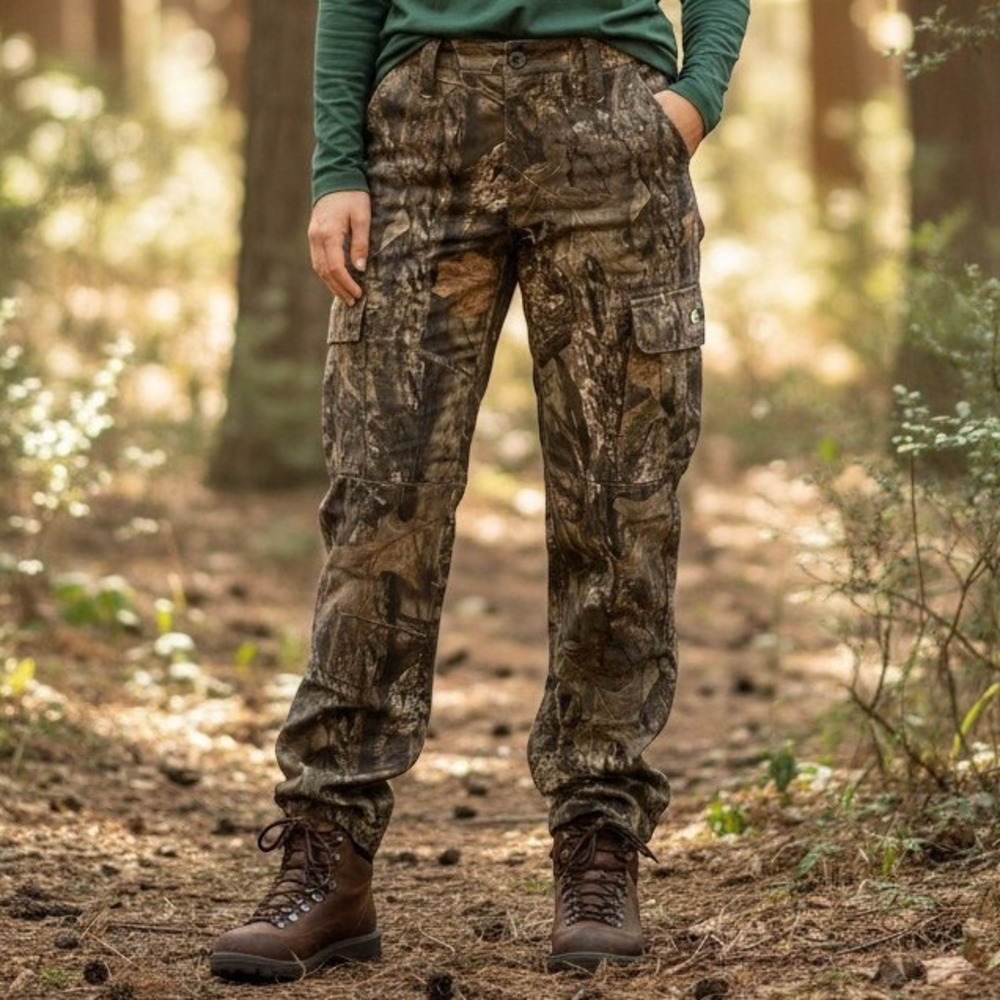Mossy Oak Camo Cargo Pants Mens 32/34 Medium BreakUp Camouflage Hunting Trousers